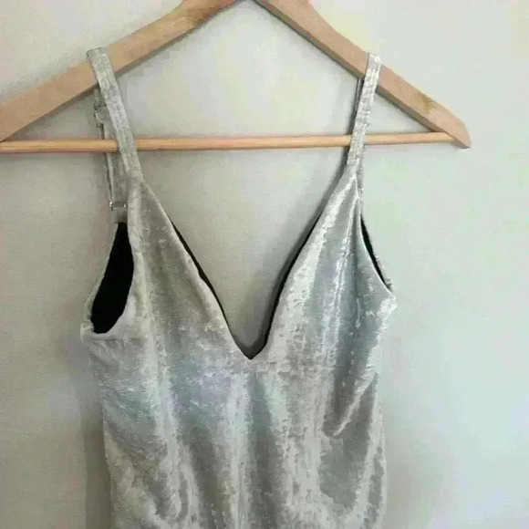 New Silver Velvet Swimsuit - Picture 8 of 10